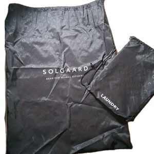 Solgaard Luggage Drawstring Storage Cover Bag 22”‎ Carry On Black W/ Laundry Bag